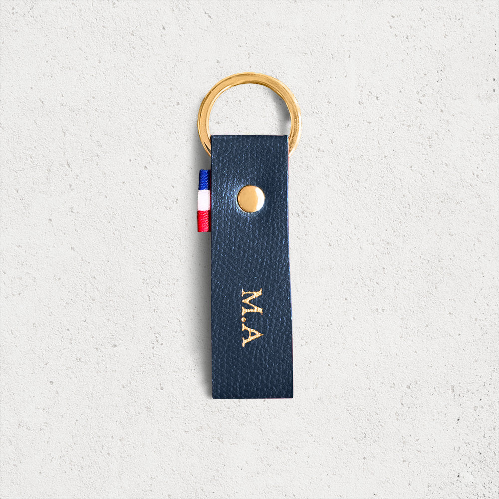 Le porte-clés personnalisé cuir grainé