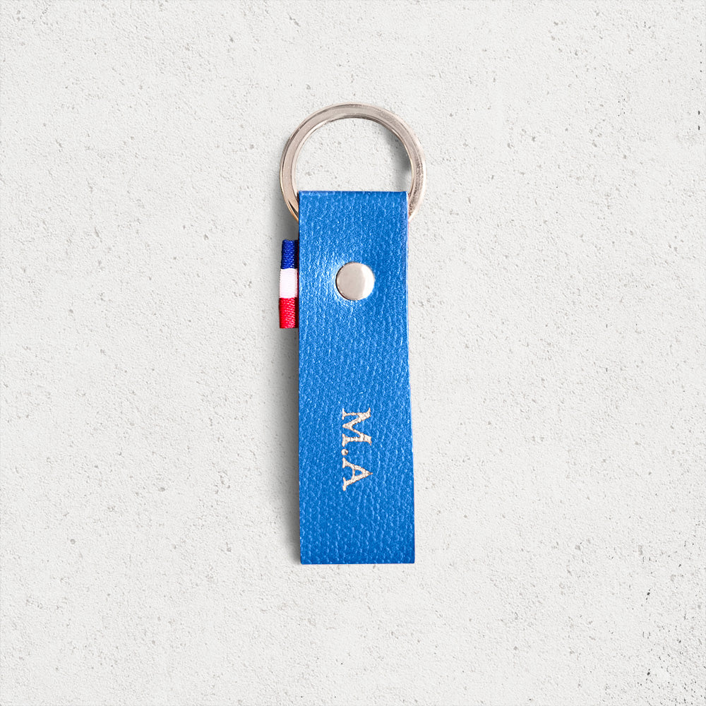 Le porte-clés personnalisé cuir grainé