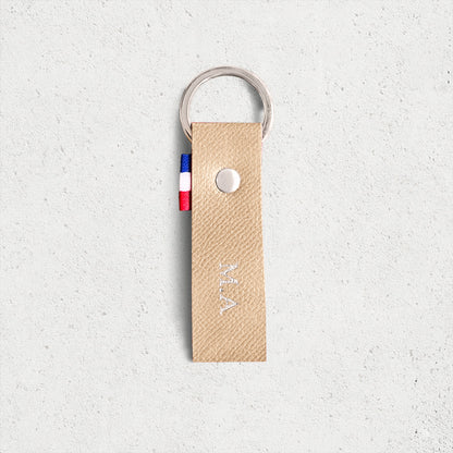 Le porte-clés personnalisé cuir grainé