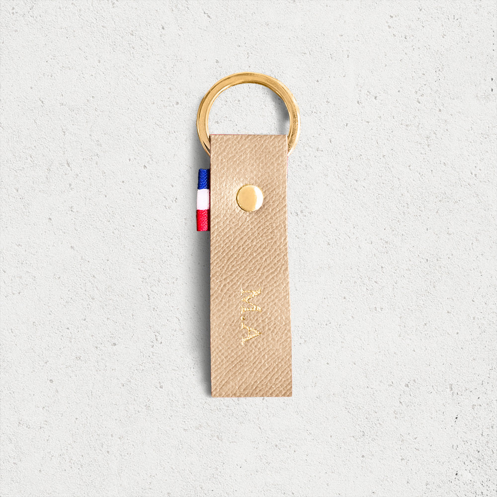 Le porte-clés personnalisé cuir grainé
