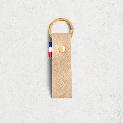 Le porte-clés personnalisé cuir grainé