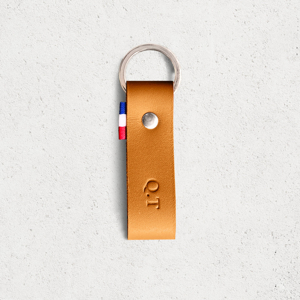 Le porte-clés personnalisé cuir lisse