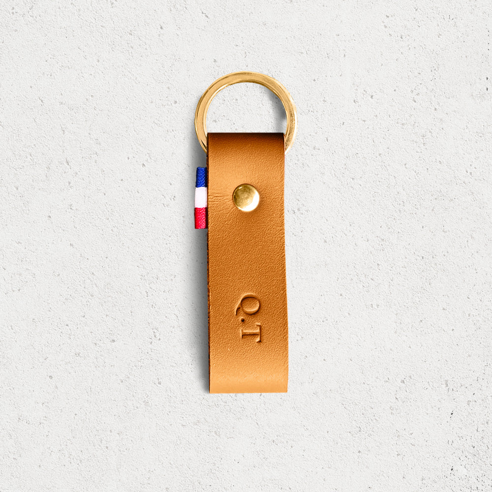 Le porte-clés personnalisé cuir lisse