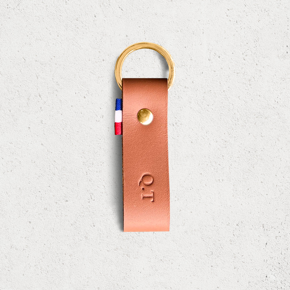 Le porte-clés personnalisé cuir lisse
