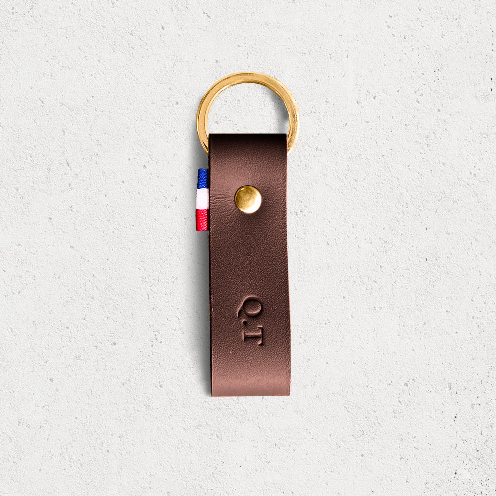 Le porte-clés personnalisé cuir lisse