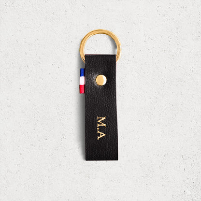Le porte-clés personnalisé cuir grainé