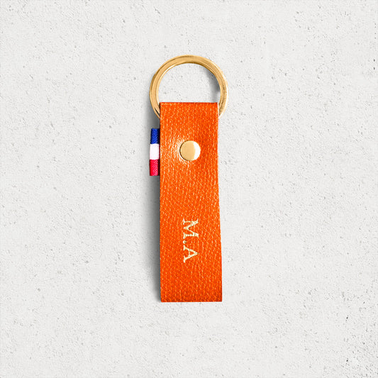 Le porte-clés personnalisé cuir grainé