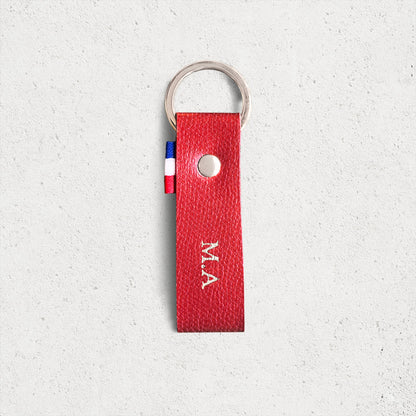 Le porte-clés personnalisé cuir grainé