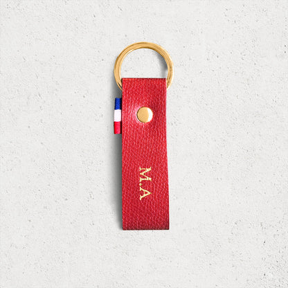 Le porte-clés personnalisé cuir grainé