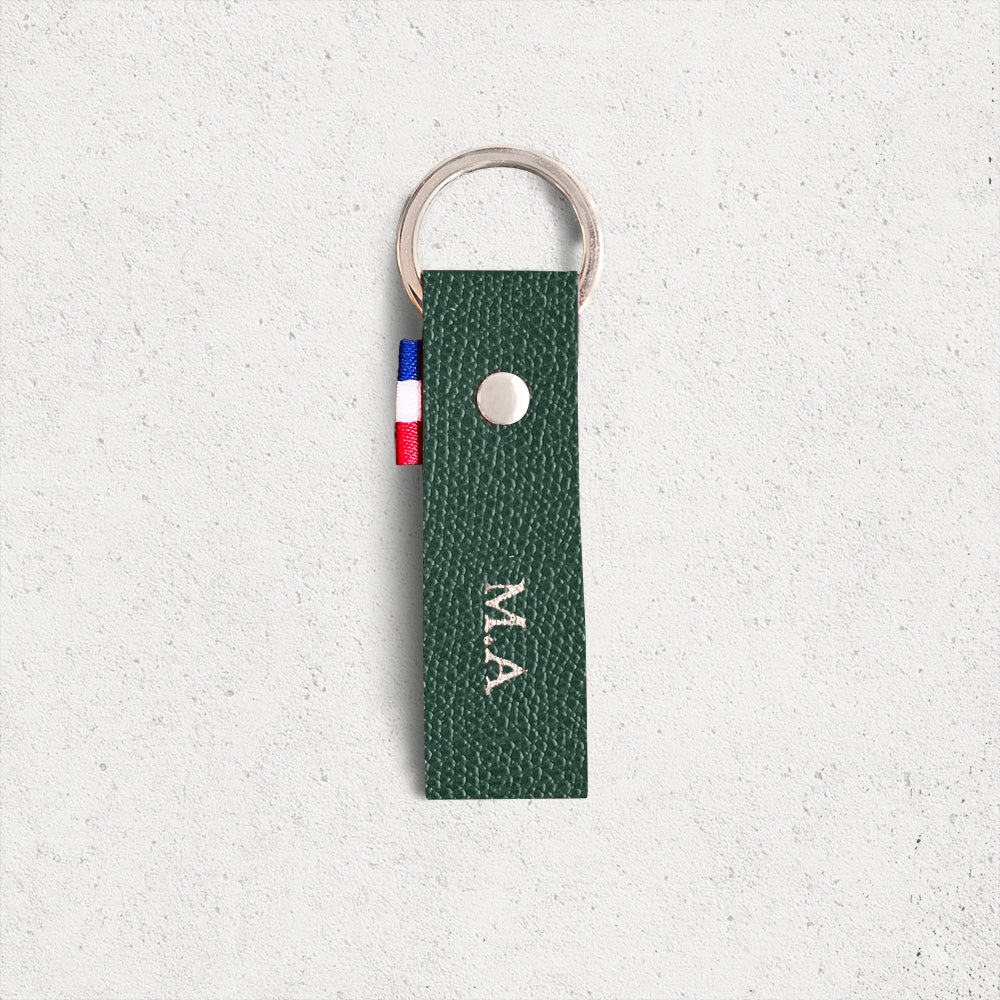 Le porte-clés personnalisé cuir grainé